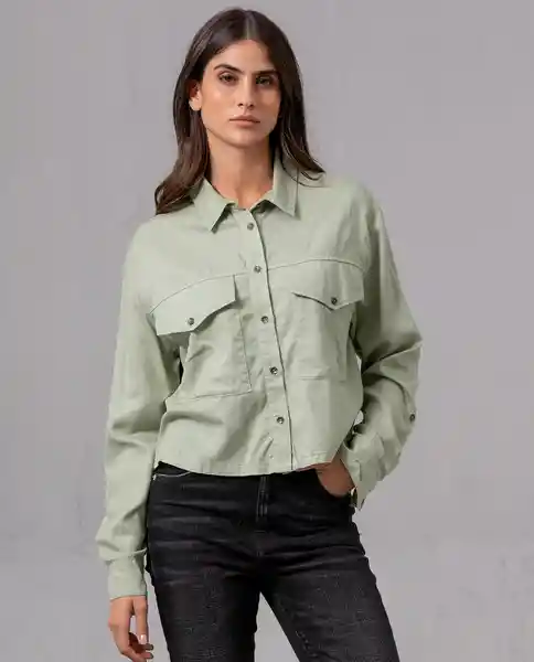 Camisa Mujer Verde Golfo Medio Talla XL 90694 Rifle