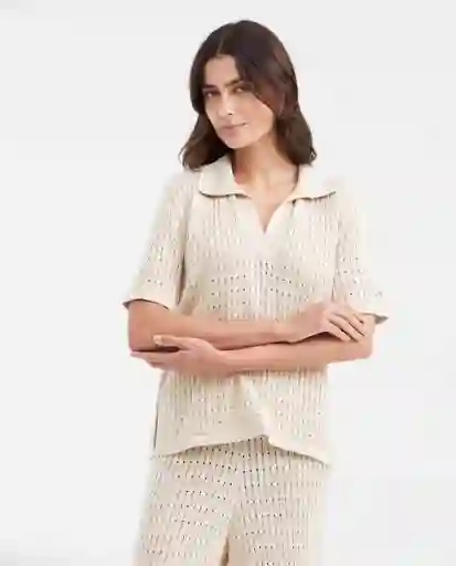 Camiseta Polo Comfy Caqui Fango Medio Talla S Chevignon