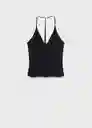 Top Bali Negro Talla XS Mujer Mango