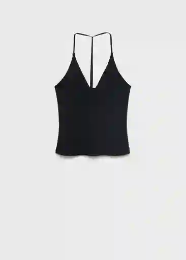 Top Bali Negro Talla XS Mujer Mango
