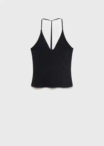 Top Bali Negro Talla XS Mujer Mango