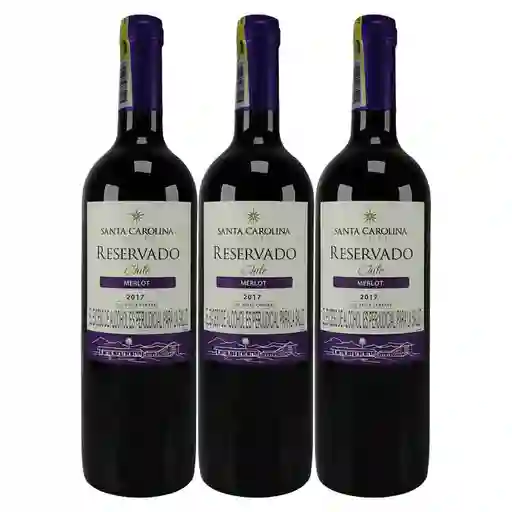 Santa Carolina Vinoreserva Merlot X750 Ml 2X3