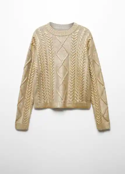 Jersey Foil Oro Talla XS Mujer Mango