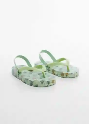 Chanclas Palmb Verde Talla 24 Niños Mango