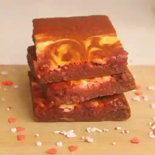 Red velvet cheesecake brownie