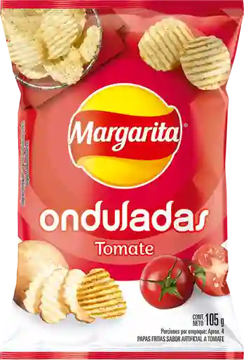 Margarita Snack Papa Ondulada Tomate 105 g