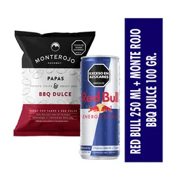 Red Bull 250 mL + Monte Rojo Bbq 100 g