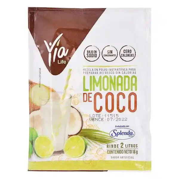 Yia Life Refresco Instantáneo Limón Coco Con esplenda