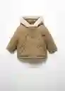 Abrigo Anorak Pedro Beige Talla 67 Niños Mango