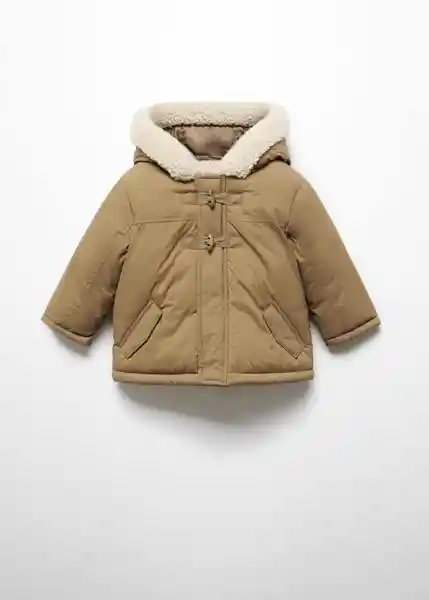 Abrigo Anorak Pedro Beige Talla 67 Niños Mango