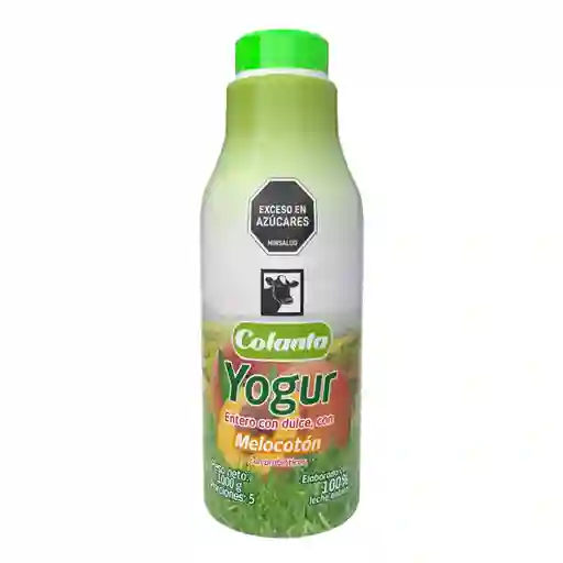 Colanta Yogur Entero Sabor a Melocotón