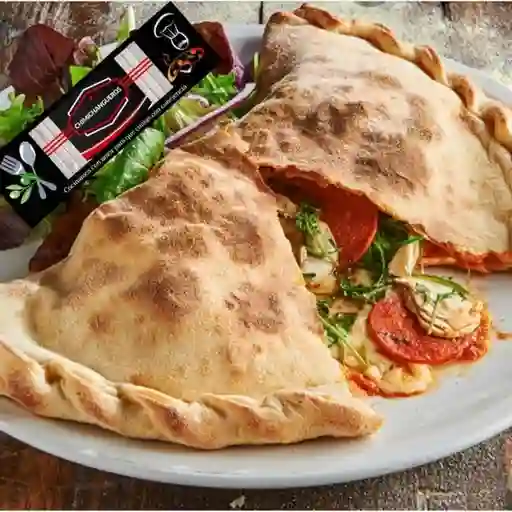 Calzone Pollo y Champiñones+Bebida Personal