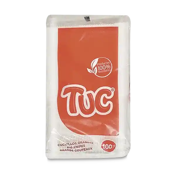 Tuc Cuchillo Plástico Blanco