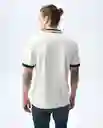Camiseta Hombre Crudo Talla M 801G001_CRU110606 Americanino