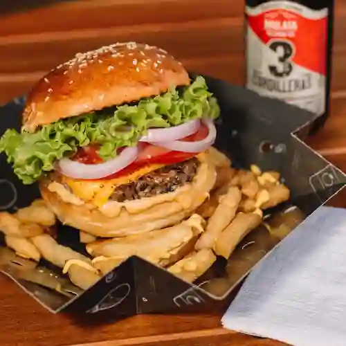 Hamburguesa Veggie con Papas