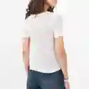 Camiseta Cuello Redondo Manga Corta Morado Talla XS 683739