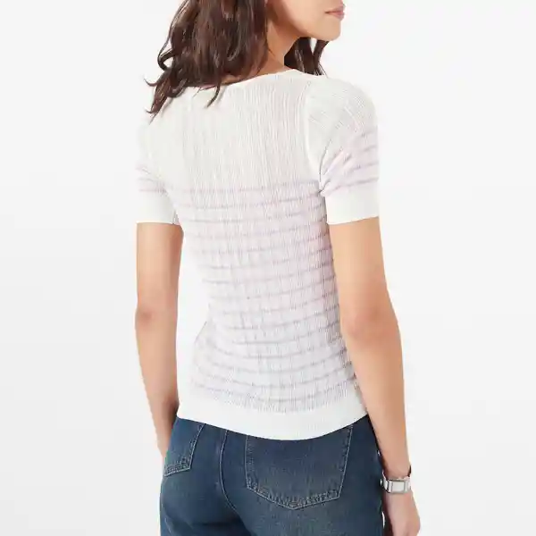 Camiseta Cuello Redondo Manga Corta Morado Talla XS 683739