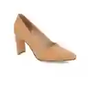 Tacones Punta Rusell Beige Talla 37