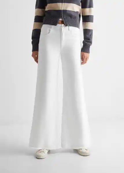 Jean Widefit Blanco Talla 21 Niñas Mango