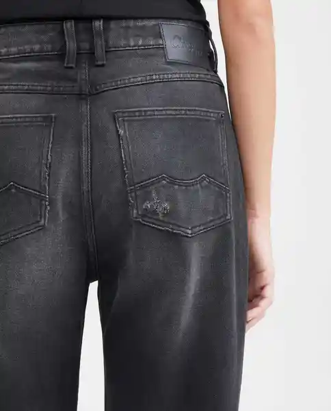 Jean Boy Fit Heri Gris Grafito Ultra Oscuro Talla 10 Chevignon