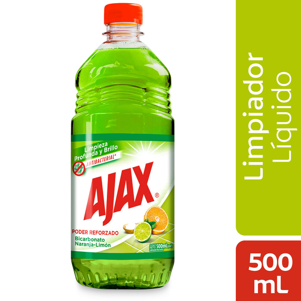Ajax Limpia Pisos Bicarbonato Naranja Limón 500 ml