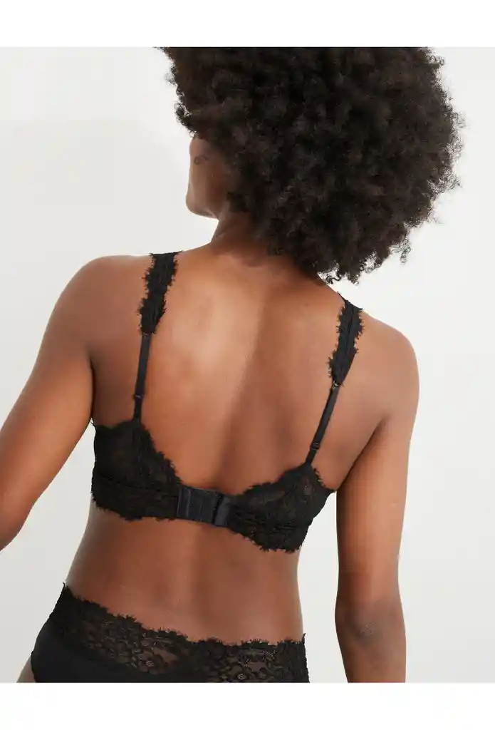 Bralette Negro Talla Large Aerie American Eagle