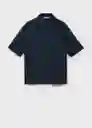 Camisa Pireos Navy Talla M Hombre Mango