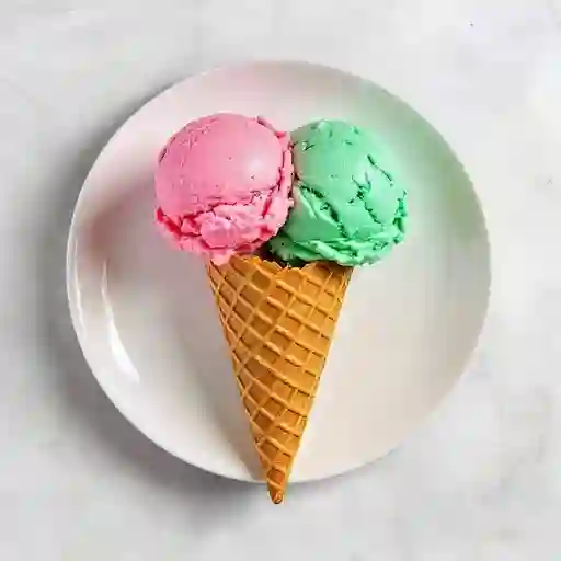 Cono O Vaso De 2 Bolas De Helado
