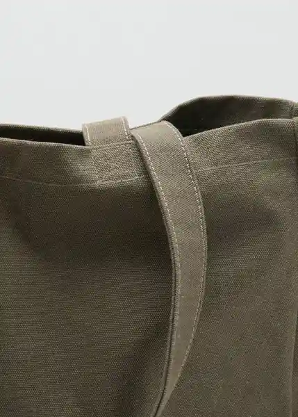 Bolso Tote Khaki Talla 99 Hombre Mango