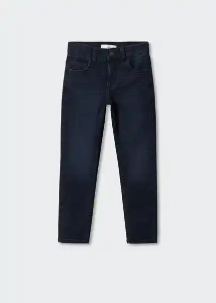 Jean Slim Blueblack Talla 07 Niños Mango