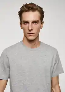 Camiseta Cherlo Gris Medio Vigoré Talla XS Hombre Mango