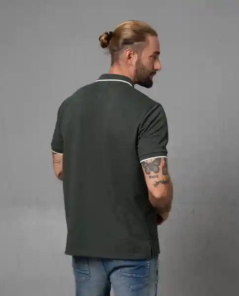 Camiseta Polo Hombre Verde L 190G101_VER195411 Rifle