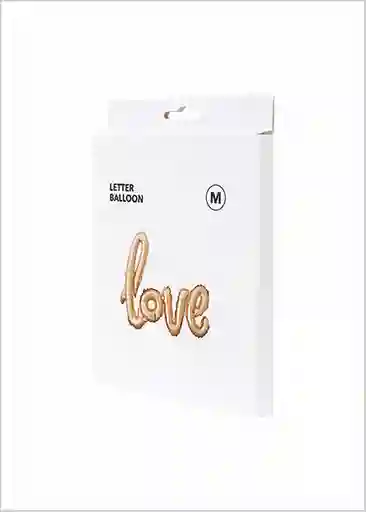 Miniso Globos Mediano Palabra Love Dorado