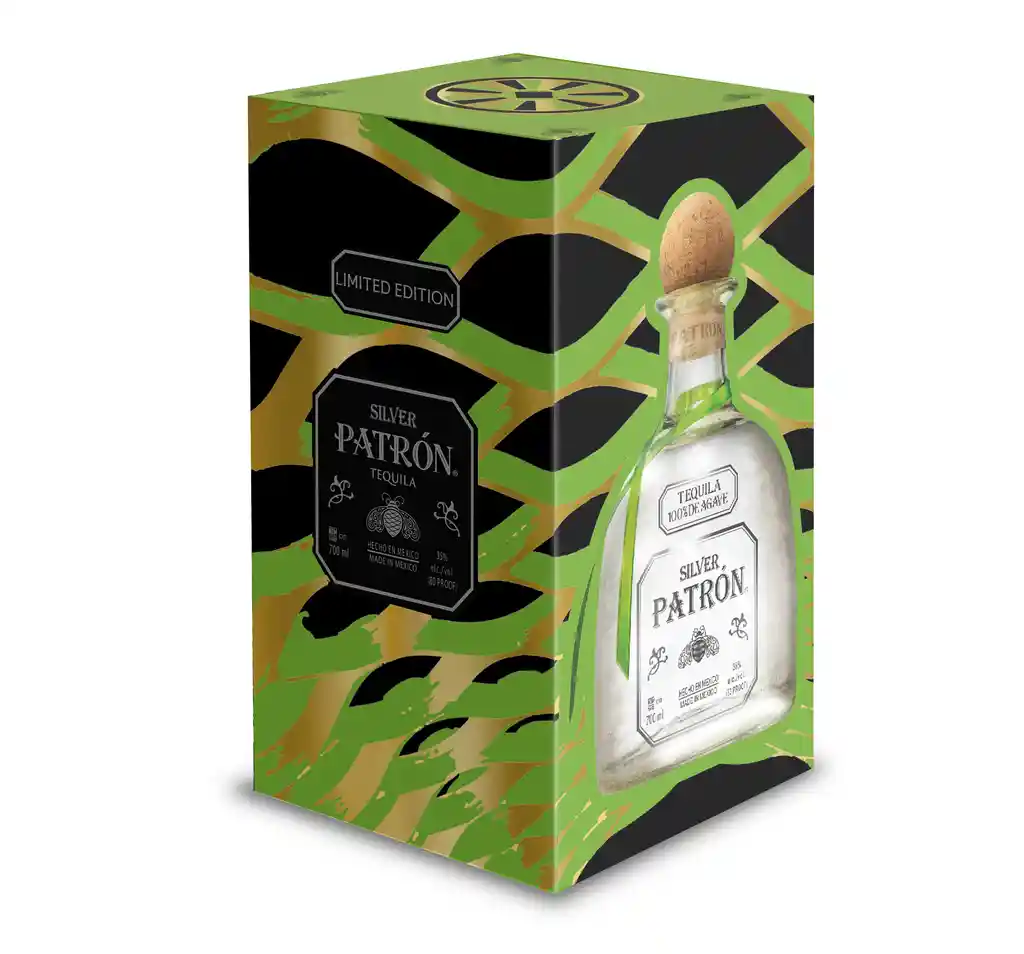 Patron Tequila Silver en Tin Can