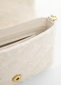 Bolso P Fido Beige Mujer Mango