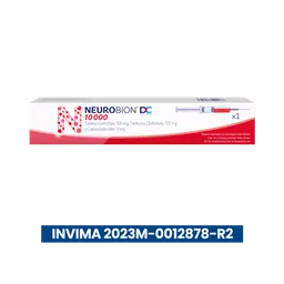 Neurobión DC Doble Camera 10000 Vitaminas Del Complejo B con Vitamina B1 Vitamina B6 y Vitamina B12 1 Jeringa Prellenada