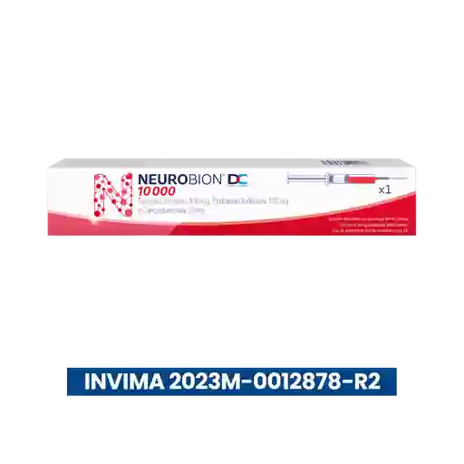 Neurobión DC Doble Camera 10000 Vitaminas Del Complejo B con Vitamina B1 Vitamina B6 y Vitamina B12 1 Jeringa Prellenada