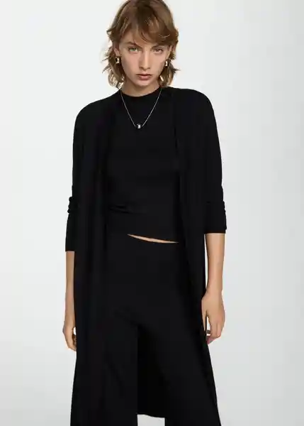 Cardigan Almibar Negro Talla XS Mujer Mango