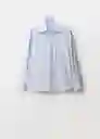 Camisa Chynyr Celeste Talla S Mujer Mango