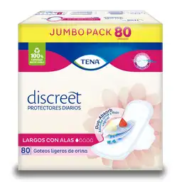 Tena Protectores Diarios Discreet Largos con Alas