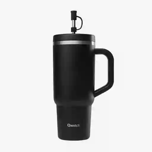 Qwetch Vaso Isotérmico Travel Negro Mate 900 mL