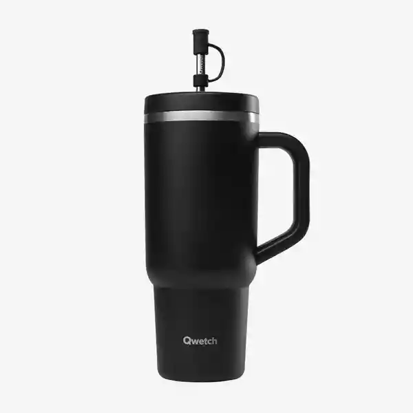 Qwetch Vaso Isotérmico Travel Negro Mate 900 mL
