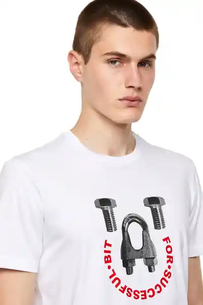 Diesel Camiseta T-Diegos-B3 Blanco Talla M