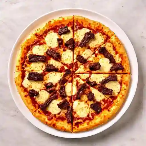 Pizza personal de costillitas bbq