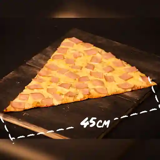 Pizza jamon 4 porciones
