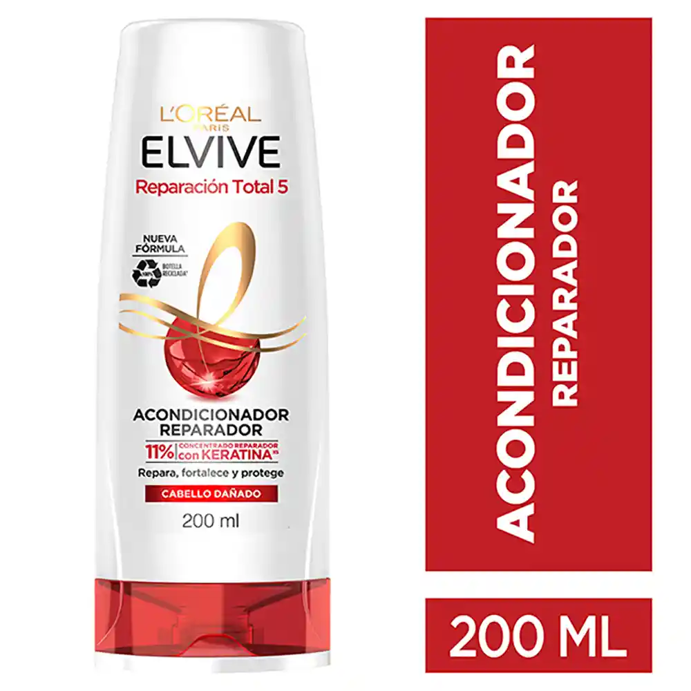 Acondicionador Elvive Loreal Paris Reparación Total 5 200 ml