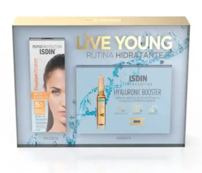 Isdin Pack Photoaging Fusion Water + Ampollas Hyaluronic