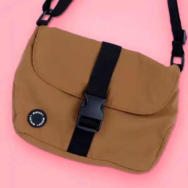 Bolso de Moda Con Solapa Pioneer Verde Oliva Miniso