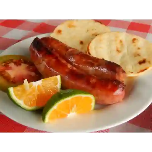 2 Chorizos + papas+patacón+arepa+ccacola