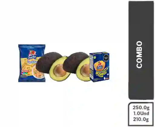 Combo Doria Pasta Macarrones Con Salsa Queso - Doria - <presentacion> 1 g - Doria - 210 g - Doria - 210 g - Doria - 210  + Pasta Clasica Tornillos DORIA X 250 gr - Doria - 1 Und - Doria - 250 g - Doria - 250  + 2x Aguacate Hass Para Hoy EC 150 gr - 200 gr